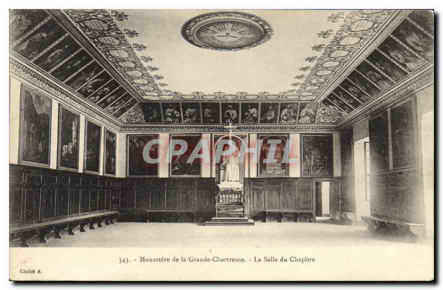 CPA Monstere de la grande Chartreuse la salle du Chapitre 