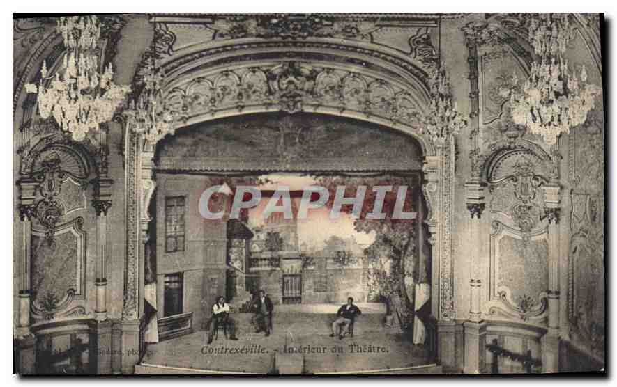 CPA Contrexeville interieur du Theatre 