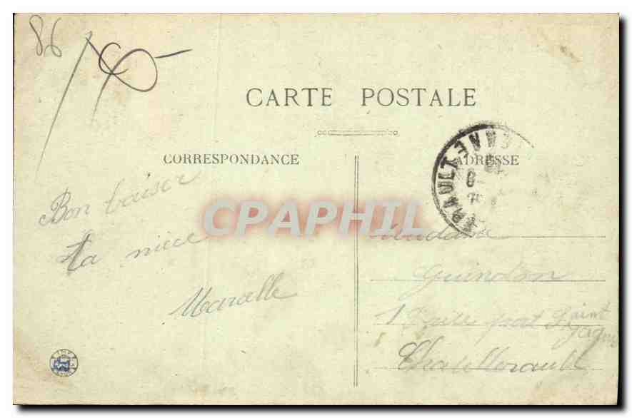 La ROCHE-POSAY-les-BAINS (Vienne) — La Valle de Creuse — editor no identificado — Reverso