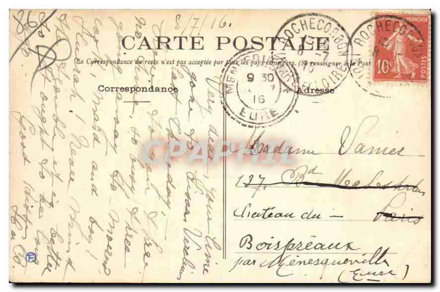 La ROCHE-POSAY-LES-BAINS — Ponte sospeso sulla Creuse — Editore: Piquois-Pillaud — Verso