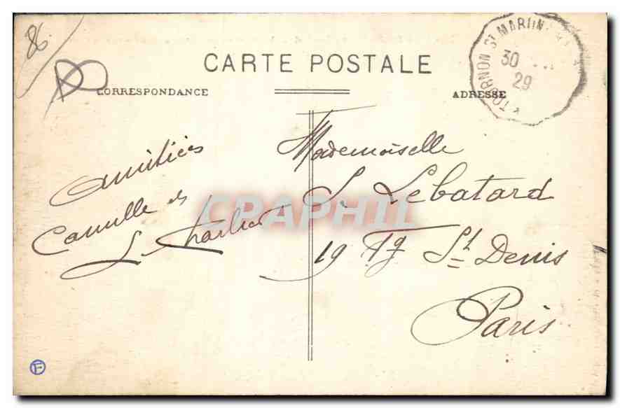 La Roche-Posay-les-Bains (Vienne) — El Puente colgante sobre la Creuse — Reverso