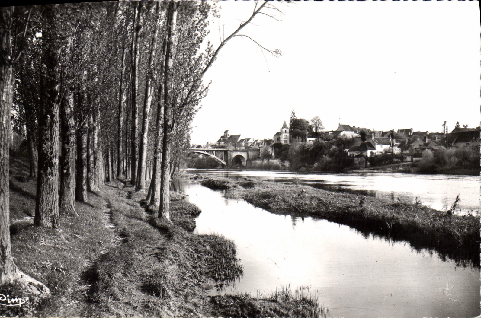La Roche-Posay-les-Bains — Perspective sur la Creuse et la Ville — Combier Imprimeur