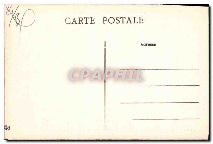 La Roche-Posay (Vienne) — Ruinen des alten Brückens und Inseln — Rückseite