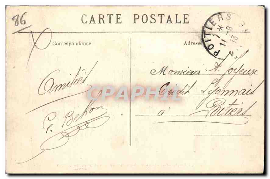 La Roche-Posay (Vienne) — Vue prise du Donjon — éditeur non identifié, n° 29 — Verso