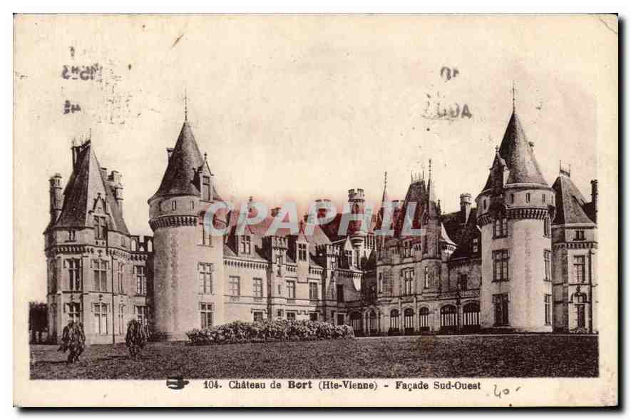 CPA Chateau de Bort Hte Vienne 