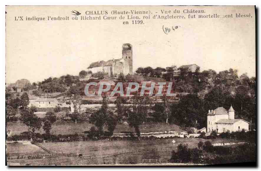 CPA Chalus Hte Vienne Vue du Chateau 