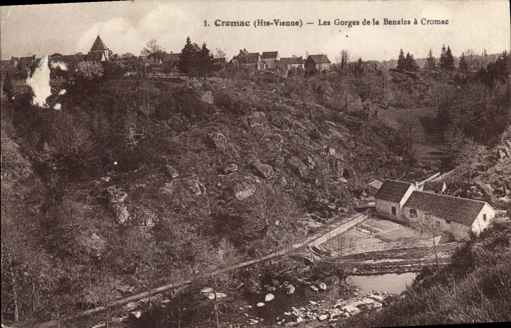 Cromac (Haute-Vienne) — Les Gorges de la Bensaize à Cromac