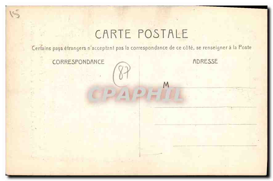 Coussac-Bonneval - Le Château - La Cheminée du Salon Henri II — Édition II. Dutin, déposé. — Reverso
