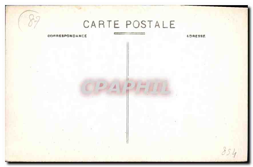 CPA St Leonard Hte Vienne Ruines de l'Artiges  — Rückseite