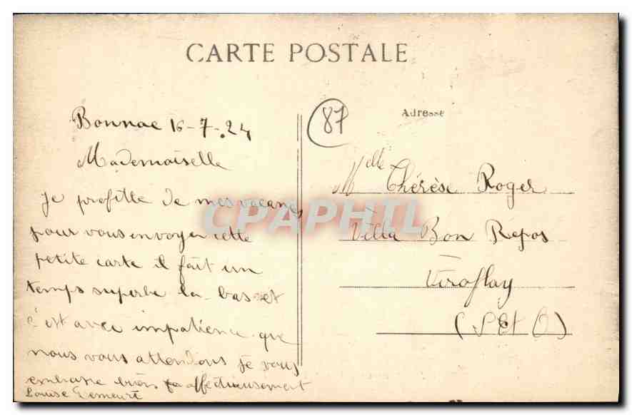 CPA Le Limousin Illustre Bords de la Glane  — Rückseite