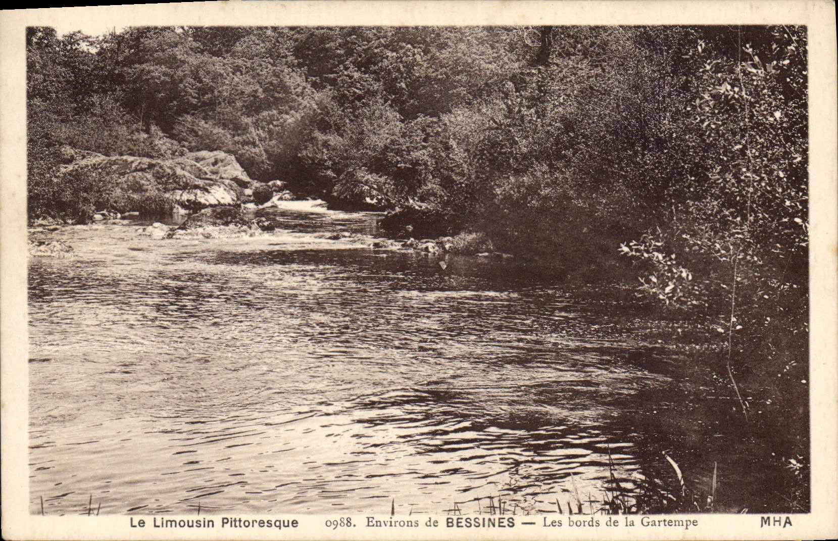 Les bords de la Gartempe — Environs de Bessines — MHA 0988