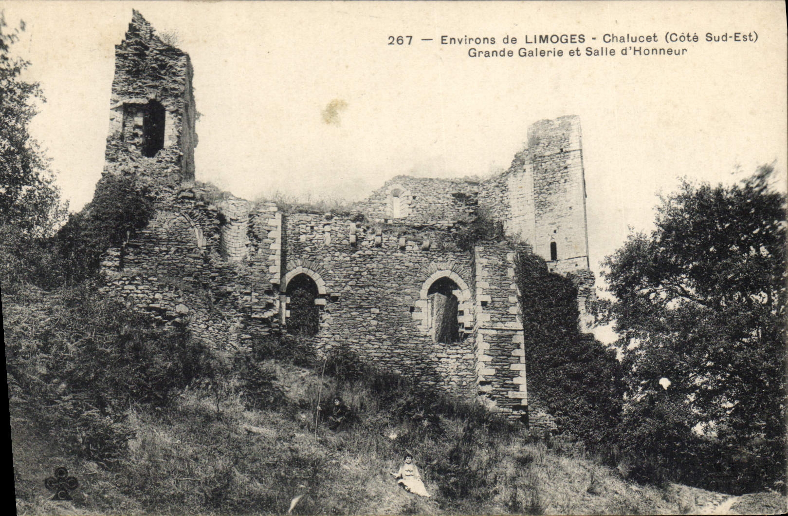 CPA Environs de Limoges Chalucet Cote Sud Est Grande Galerie et Salle d'Honneur 