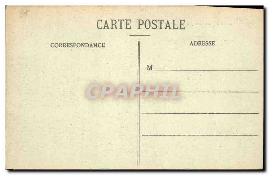 CPA Environs de Limoges Le Chateau de Montbrun Hte Vienne  — Rückseite