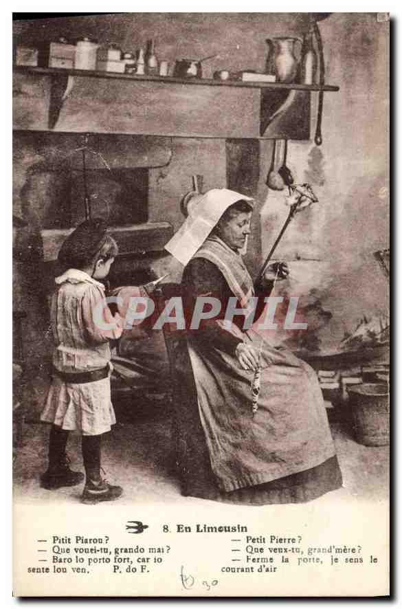 CPA En Limousin Femme Enfant Folklore