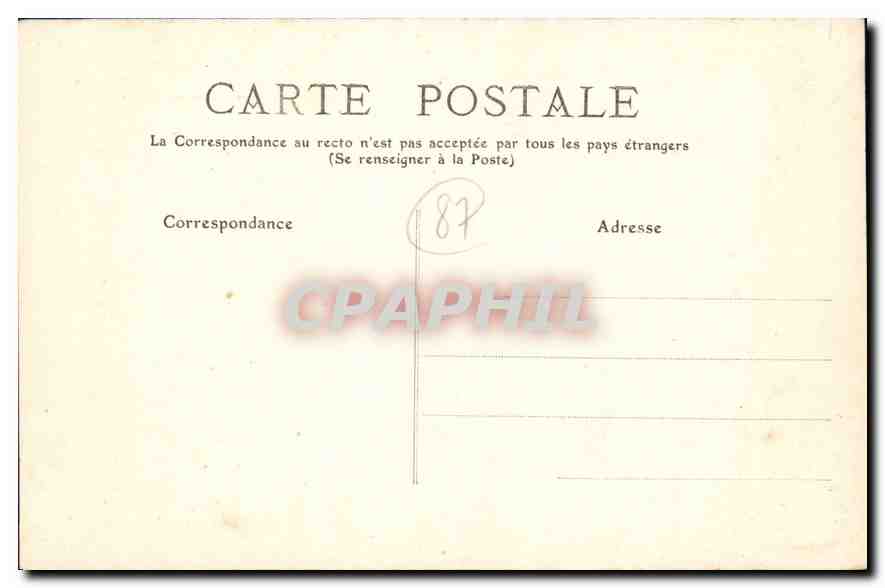 CPA Hte Vienne Chalus Les ruines du Chateau feodal  — Back