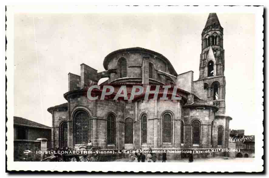 St-Léonard (Hte-Vienne). L'Église Monument historique (XIe et XIIe siècles) — Éditions Théo Jac