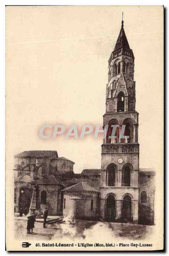 Saint-Léonard - L'Église (Mon. hist.) - Place Gay-Lussac