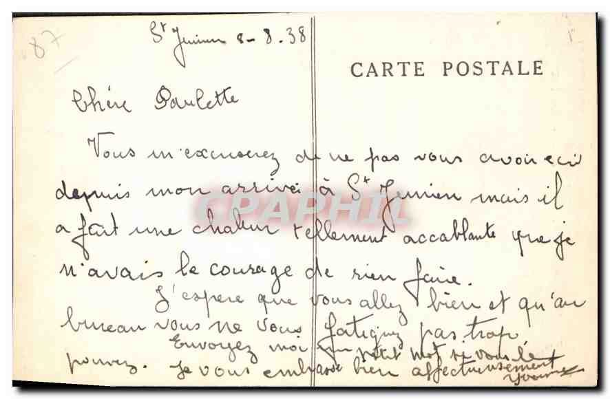 St-JUNIEN (H.-V.) — La Glane pittoresque, près le Gué Giraud — Au Grand Livre — Reverso