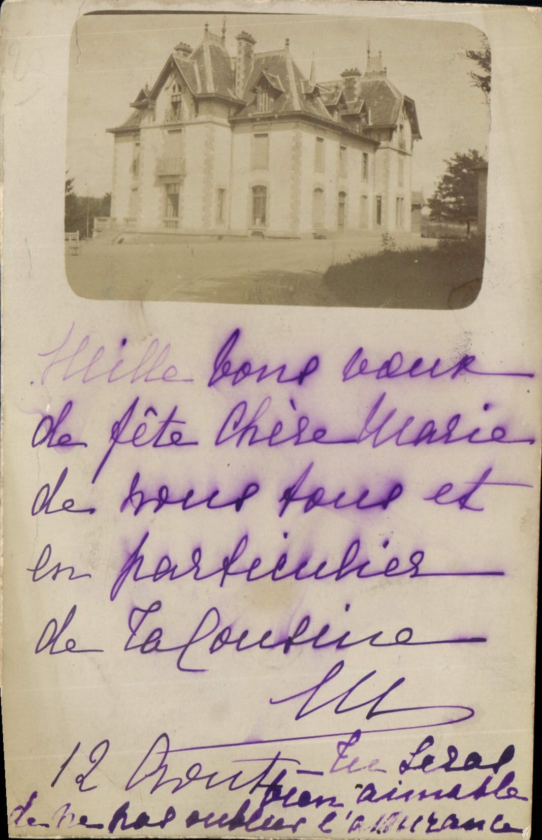 Castillo de La Fontaine — Lyon — Société Lumière - Anverso