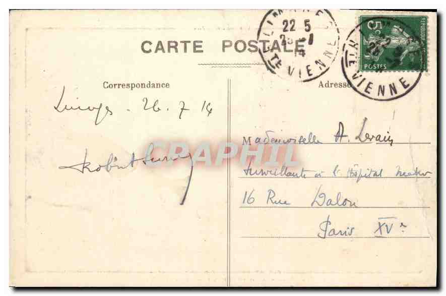 CPA St Yrieix Le Taurion  — Back