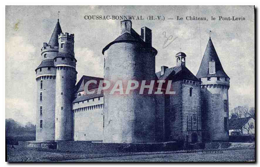 CPA Coussac Bonneval H V Le Chateau le Pont Levis 