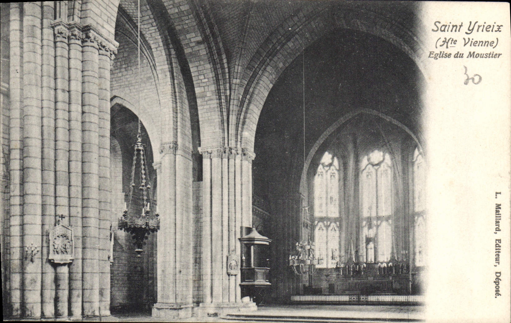 CPA St Yrieix Hte Vienne Eglise du Moustier 