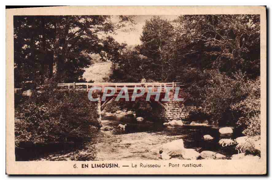 CPA En Limousin Le Ruisseau Pont rustique 