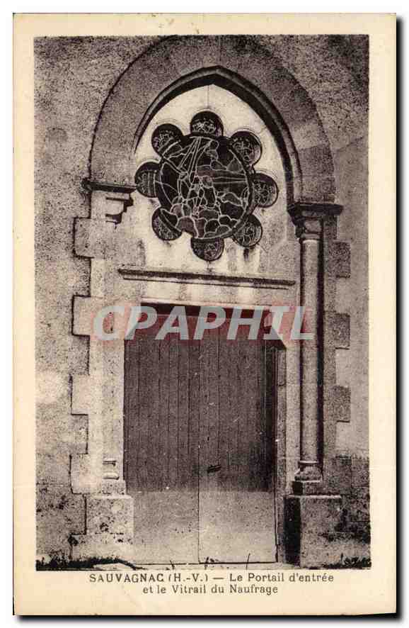 Sauvagnac (H.-V.) — The Entrance Portal and Stained Glass of the Shipwreck