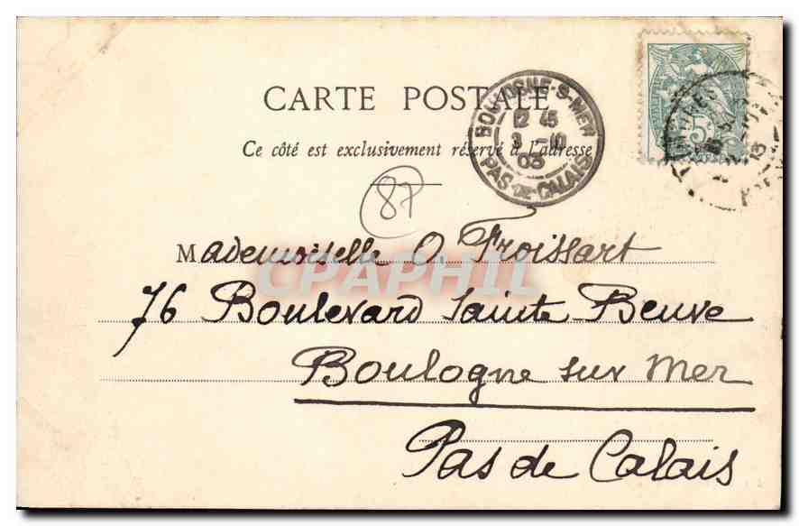 CPA Ruines de Chalusset cote N E pres Limoges Tour Jeannette  — Back