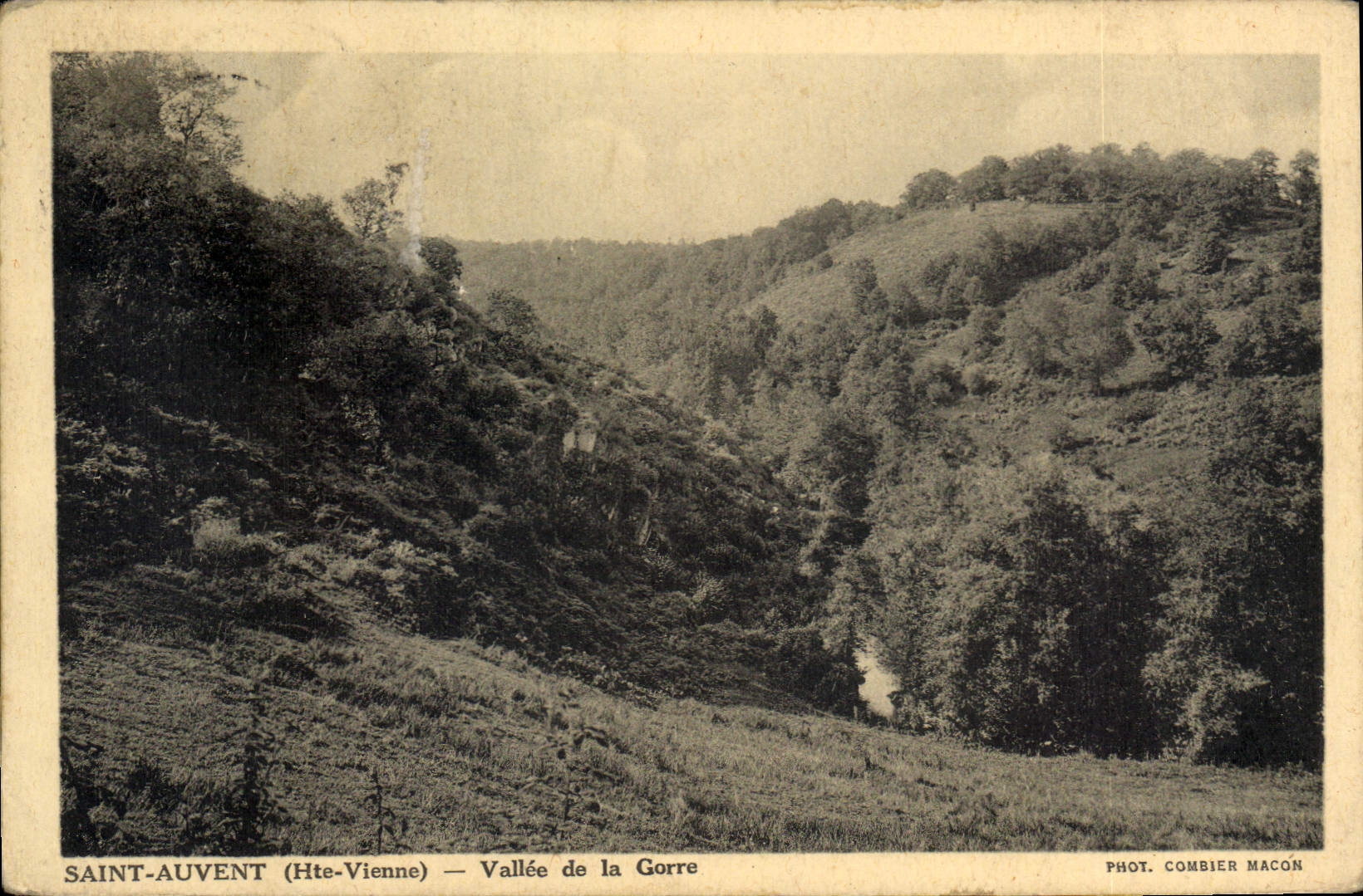 CPA St Auvent Hte Vienne Vallee de la Gorre 