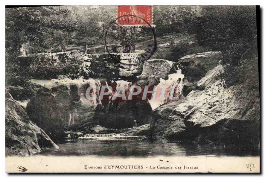 CPA Environs d'Eymoutiers La Cascade des Jarraux 