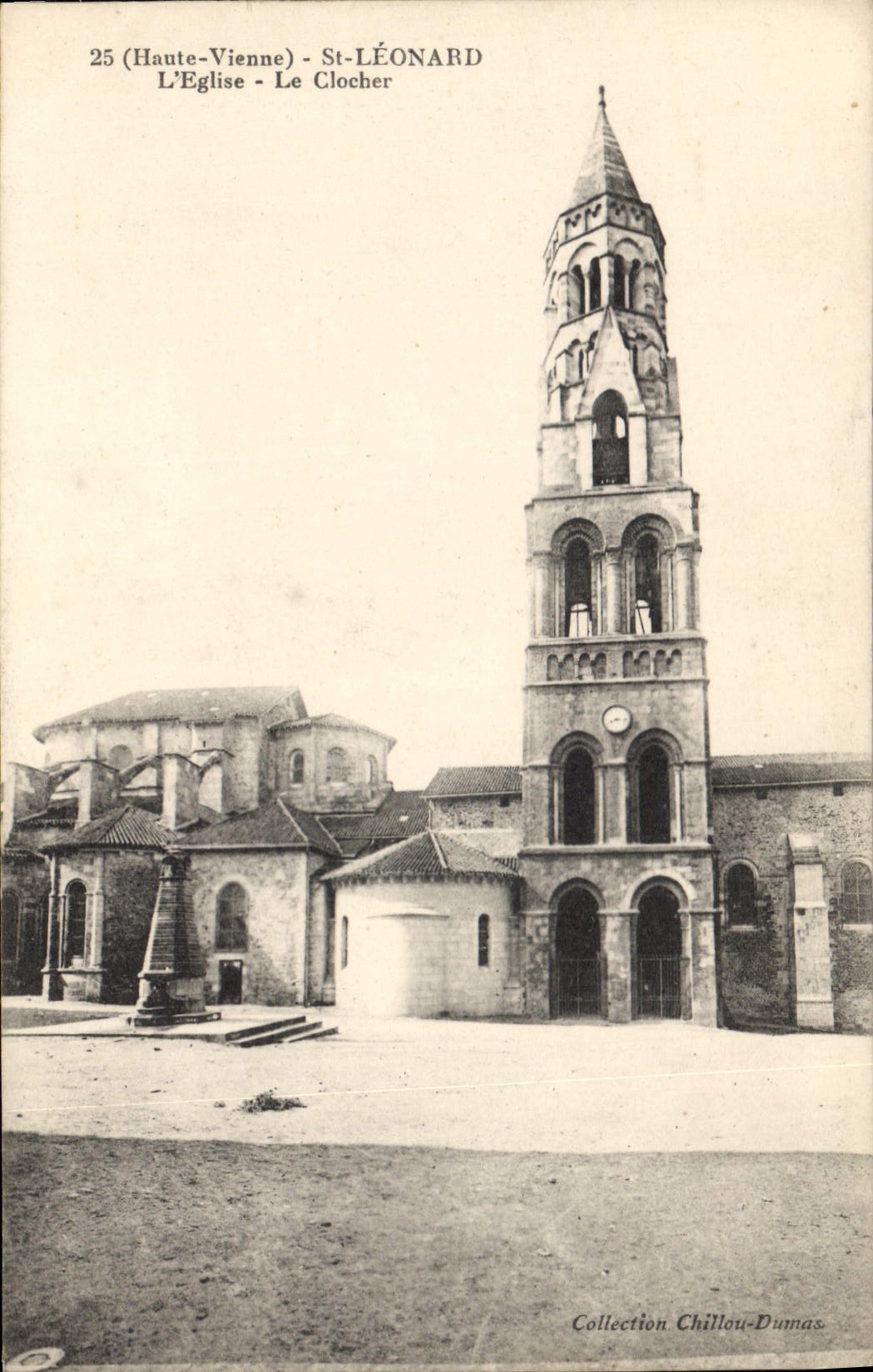 St-Léonard (Haute-Vienne) — Die Kirche und der Turm — Sammlung Chillou-Dumas