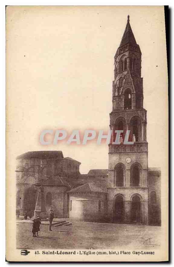 Saint-Léonard - L'Église (mon. hist.) Place Gay-Lussac