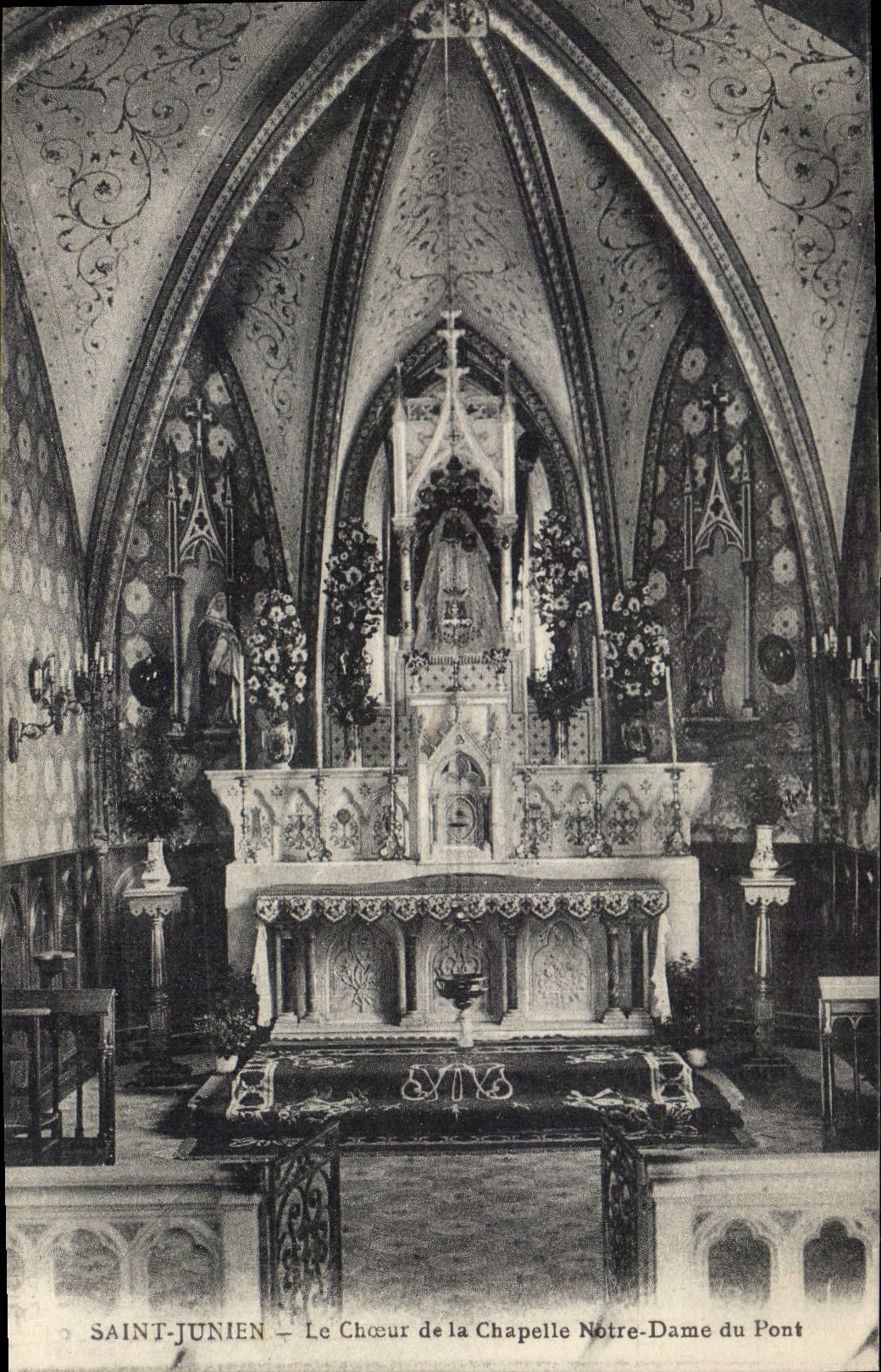 CPA St Junien Le Choeur de la Chapelle Notre Dame du Pont 