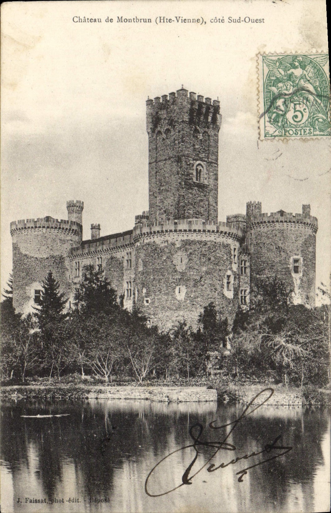 CPA Chateau de Montbrun Hte Vienne cote Sud Ouest 
