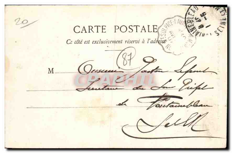 CPA Chateau de Montbrun Hte Vienne cote Sud Ouest  — Rückseite