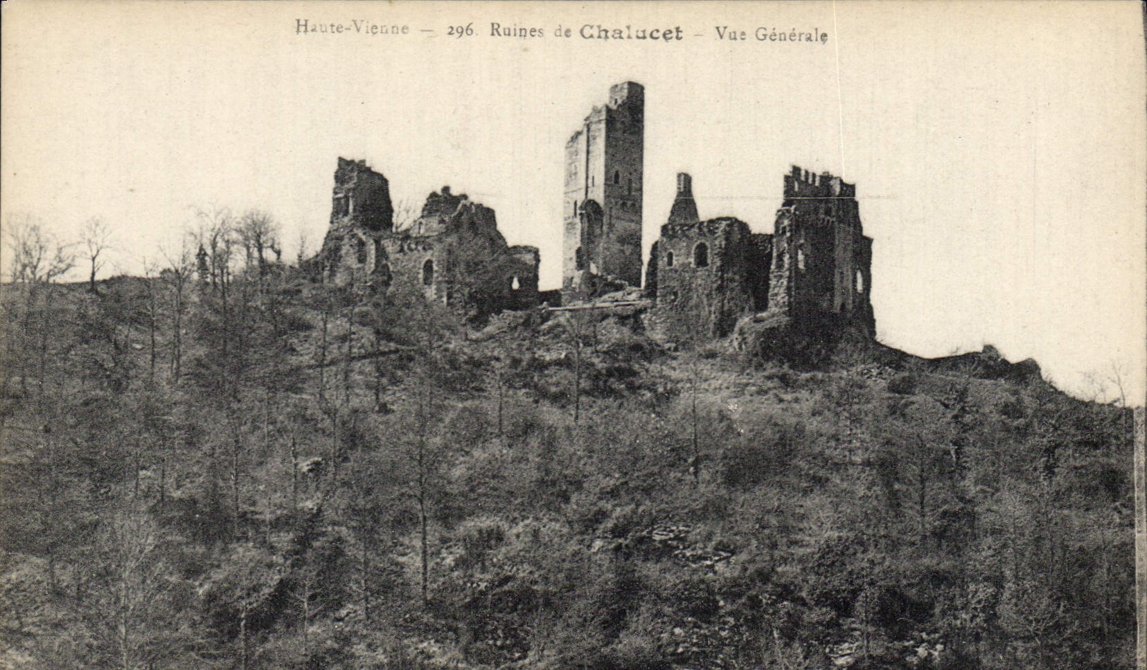 Ruines de Chalucet — Vue Générale — Haute-Vienne — 296