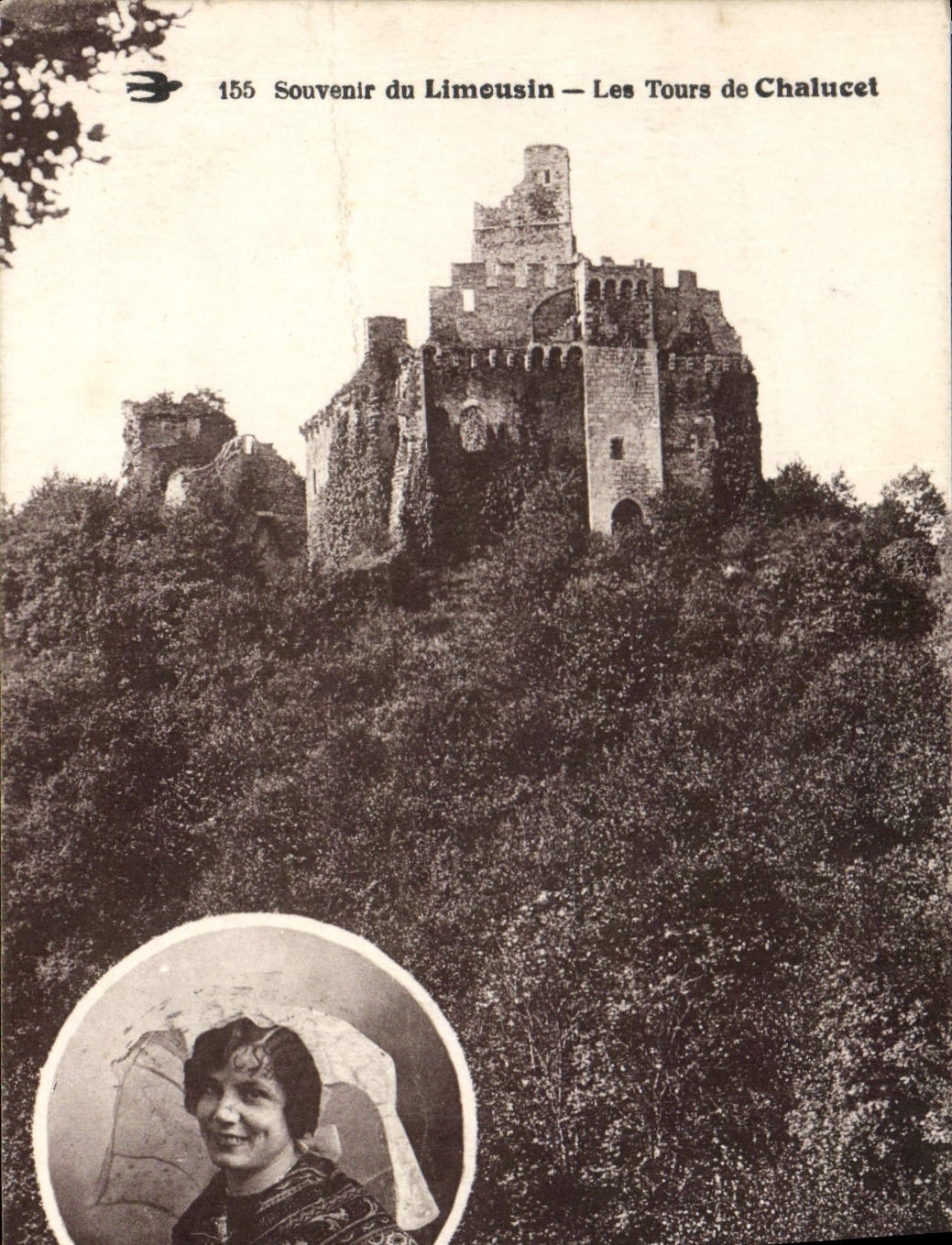CPA Souvenir du Limousen Les Tours de Chalucet 