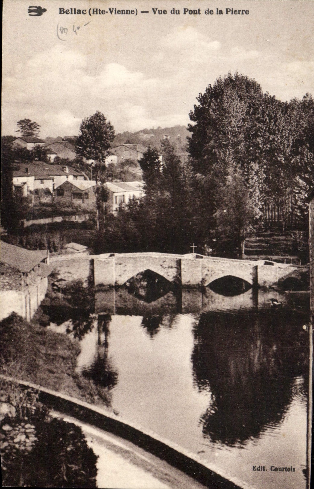 CPA Bellac Hte Vienne Vue du Pont de la Pierre 