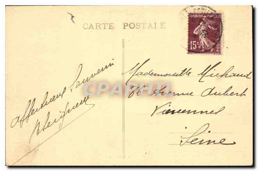 CPA Environs de Limoges La Valoune e la Mntaigne des Pins pres Limoges  — Back