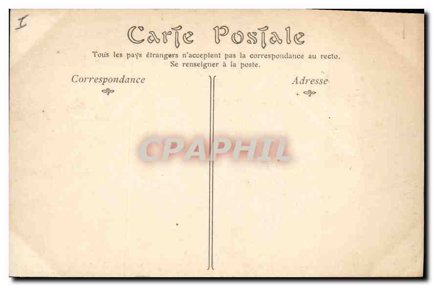CPA Saint Cloud Le Parc Le bassin des vingt quatre jets et les ruines du Palais — Rückseite