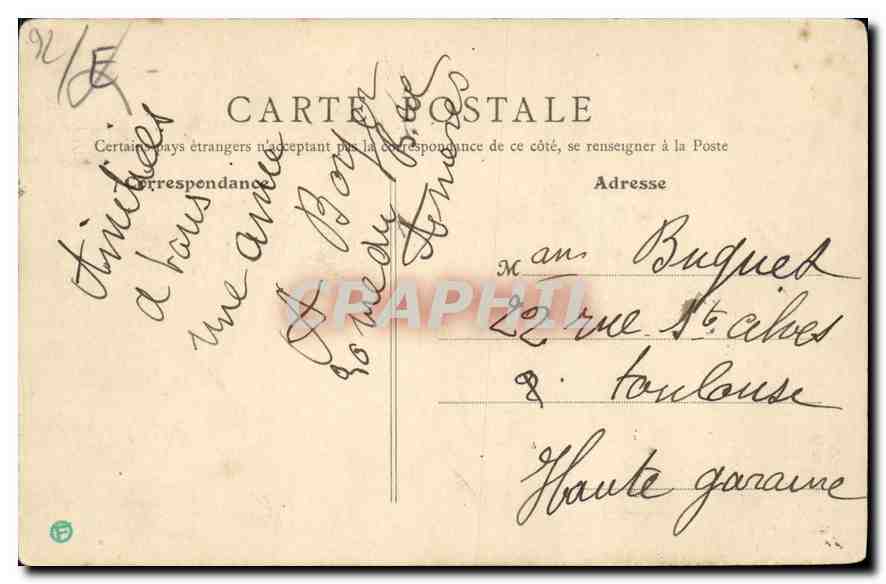 CPA Asnieres Eglise Paroissiale Ste Genevieve Le Maitre Autel  — Rückseite