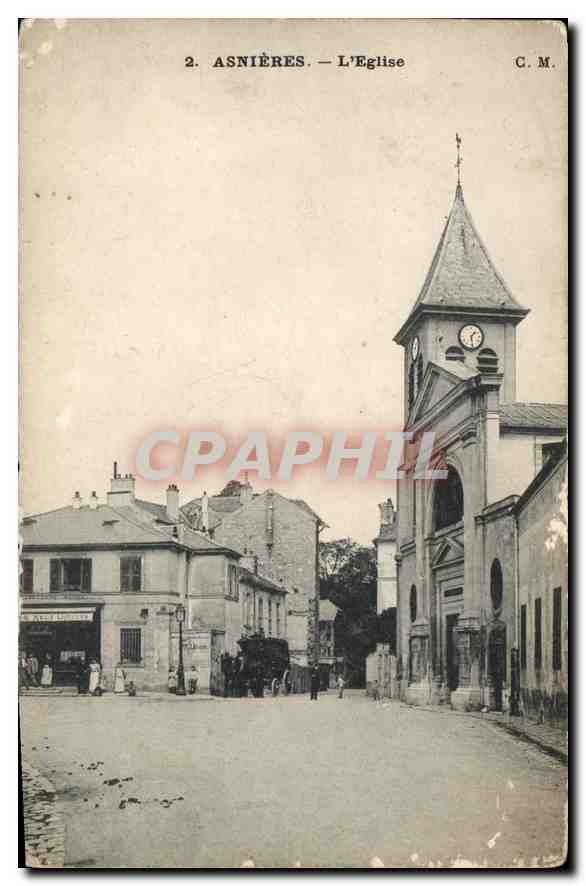 CPA Asnieres l'Eglise 
