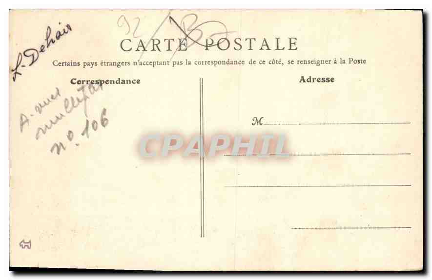 CPA Souvenir du Cimetiere des Chiens  — Rückseite