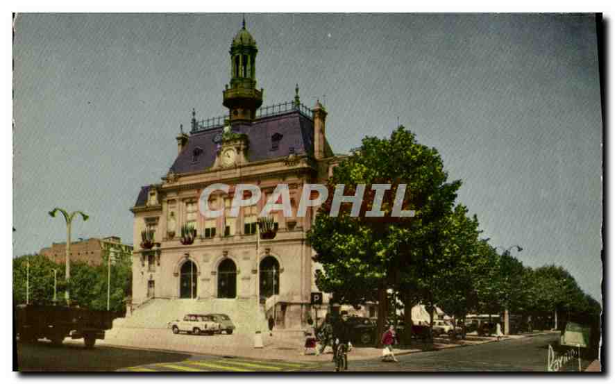 CPA Asnieres Seine l'Hotel de ville 