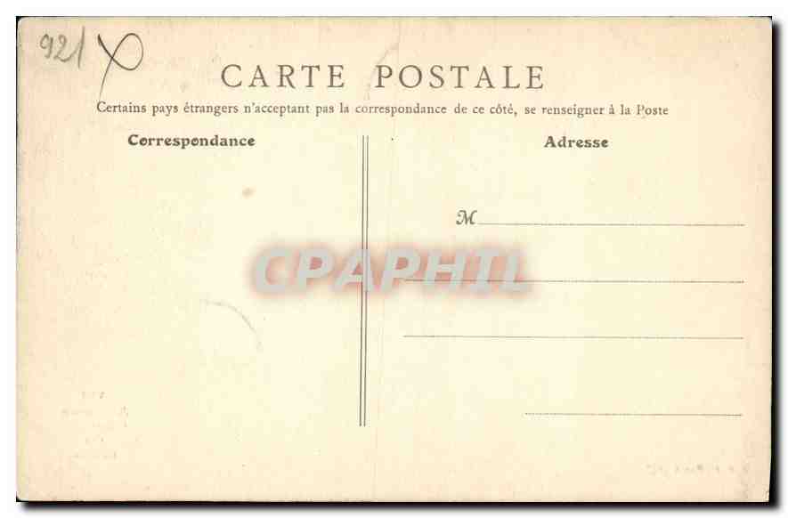 CPA Asnieres Ciemetiere des Chiens  — Rückseite