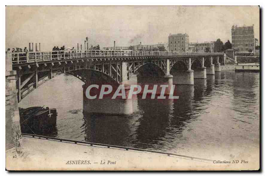 CPA Asnieres Le Pont 