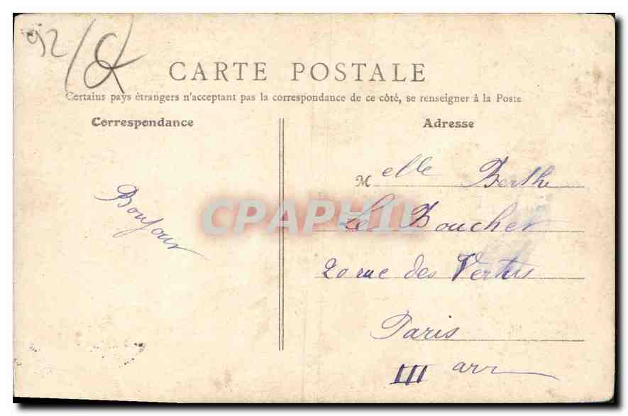 CPA Asnieres Le Chien soiuveteur au Cimetiere des Chiens  — Rückseite