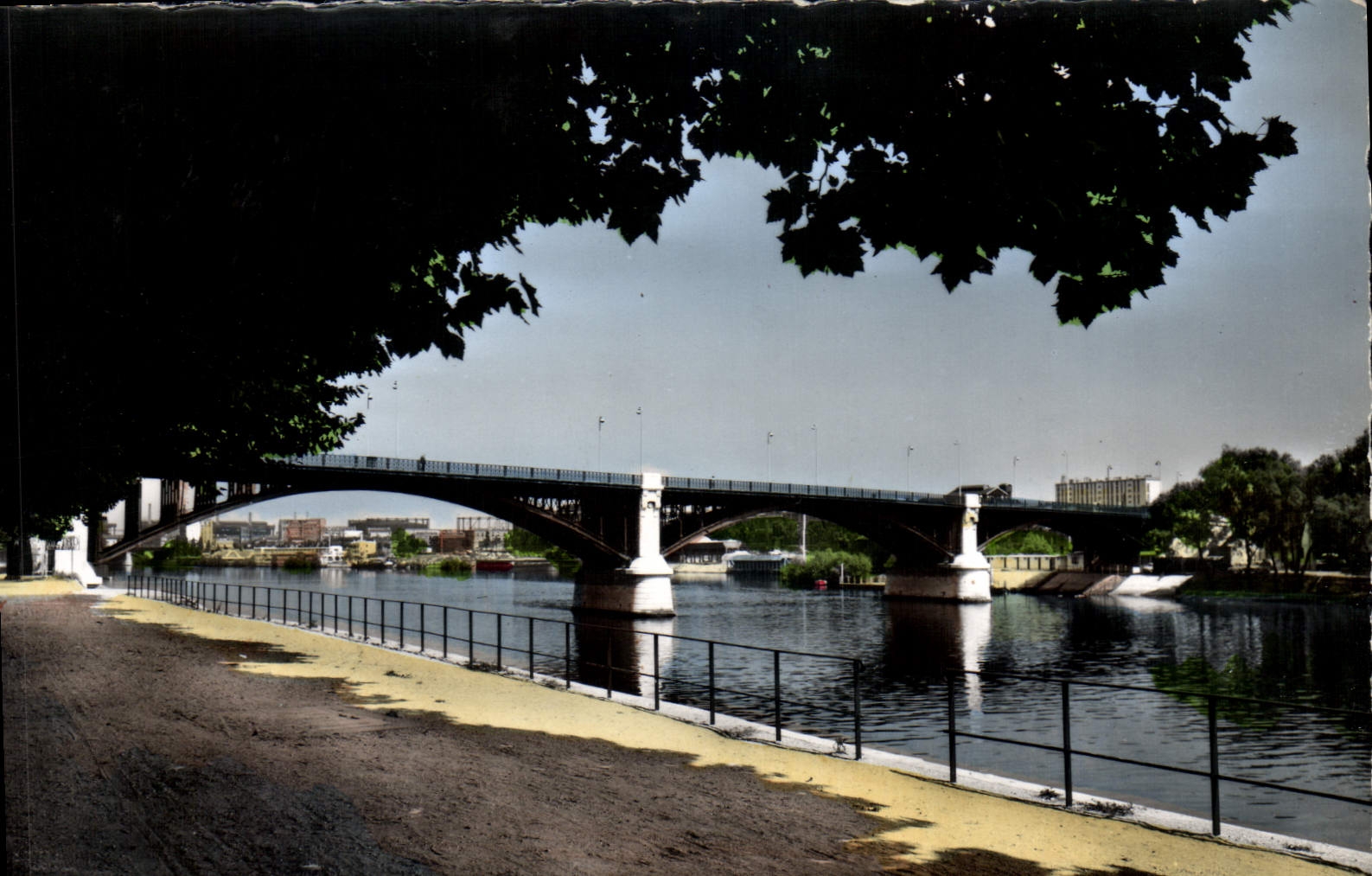 CPA Asnieres Levallois Seine Le pont 