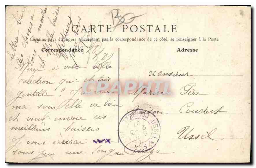 CPA Asnieres Promenade du bord de l'eau de Clichy  — Rückseite